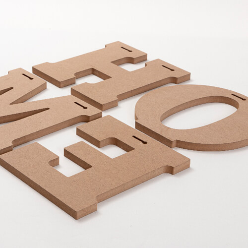 Deko-Buchstabe, "HOME", MDF, 25 cm, für den Sublimationsdruck