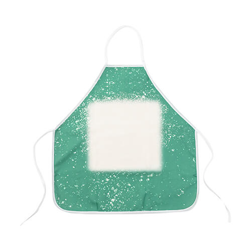 Küchenschürze, Leinen, Bleached Starry Green, für den Sublimationsdruck