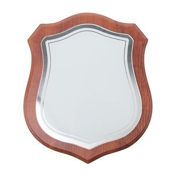 Glas-Schild auf braunem MDF, 23,5 x 26 cm, für die Sublimation