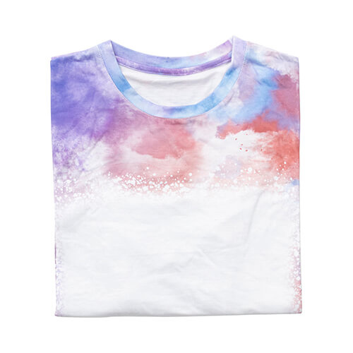 T-Shirt, Cotton-Like Bleached Mist Lavender, für den Sublimationsdruck