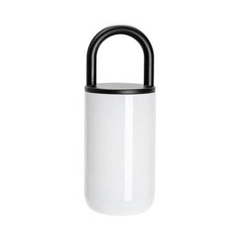 Transport-Becher, 400 ml, Edelstahl, Weiß, für den Sublimationsdruck.