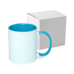 Tasse 330ml FUNNY, ECO, Hellblau, mit Box, für die Sublimation