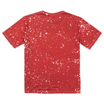 T-Shirt, Cotton-Like Bleached Starry Red, für den Sublimationsdruck