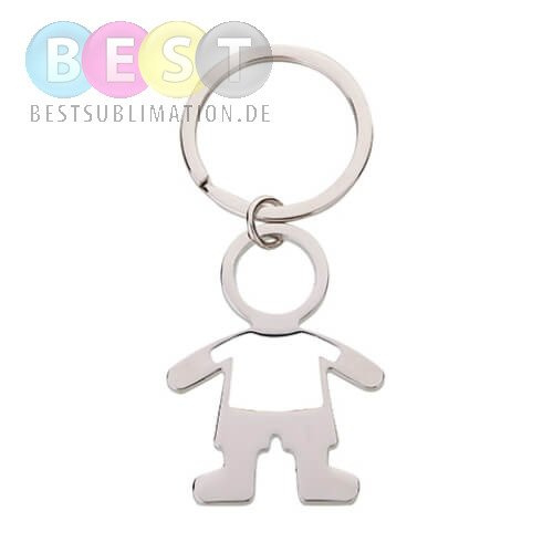 Schlüsselanhänger, "Boy", Metall, für den Sublimationsdruck