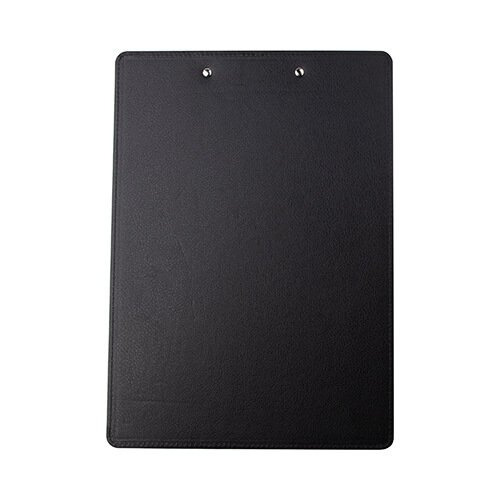 Klemmbrett, Kunstleder, DIN-A4, Weiß, für den Sublimationsdruck