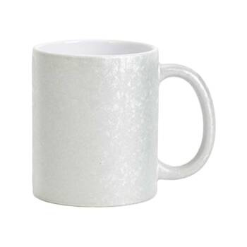 Becher 325 ml mit rissigem Oberflächeneffekt für Sublimation - Silber