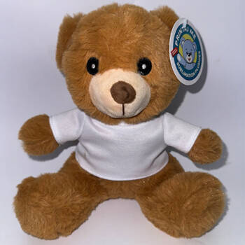 Plüschtier, Teddy-Bär, mit Shirt, 20 cm, für den Sublimationsdruck