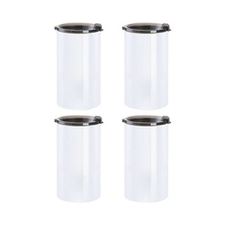 Bierflaschen-Behälter (Cooler), 350 ml, 4 Stück, Weiß, für den Sublimationsdruck