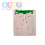 Foto-Badelatschen, Grün, für den Sublimationsdruck