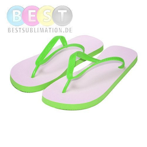 Foto-Badelatschen, Grün, für den Sublimationsdruck