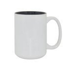Tasse 450ml, A+, schwarze Innenseite, für die Sublimation