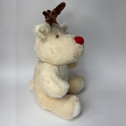 Plüschtier, Elch, 25 cm, Beige, für den Sublimationsdruck