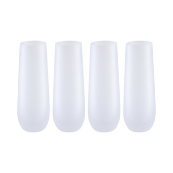 Champagnerglas-Set, 300 ml, 4 Stück, satiniert, für den Sublimationsdruck