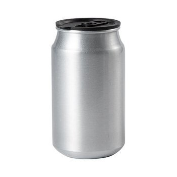 Fahrradflasche, "Dose", 500 ml, Silber, für den Sublimationsdruck
