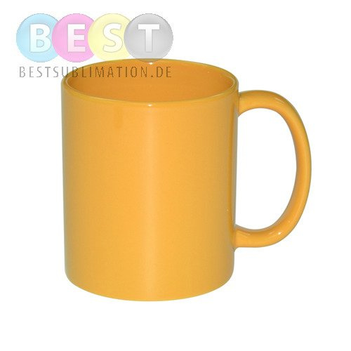 Tasse "FULL COLOR", Gelb, Glänzend, für den Thermotransferdruck