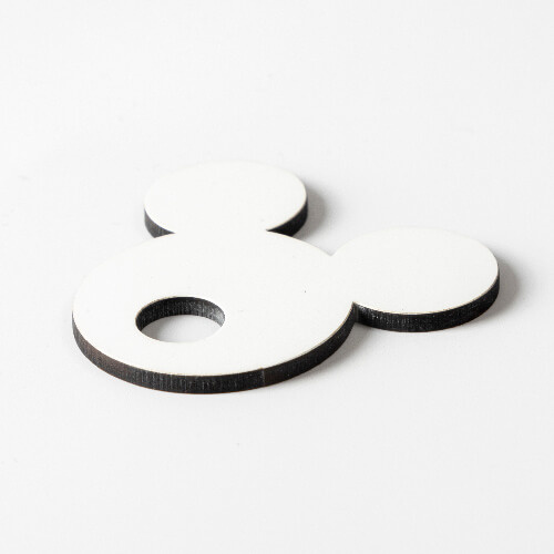 Namensplakette für Becher 480 / 600 / 540 / 750 ml, Hartfaser, Mickey, für die Sublimation