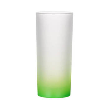 Glas, 200 ml, satiniert, Grün, für die Sublimation