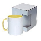 Tasse 300ml, FUNNY,  A+, Gelb, mit Box, für die Sublimation