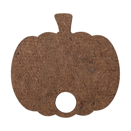 Namensplakette für Becher 480 / 600 / 540 / 750 ml, Hartfaser, Kürbis, für die Sublimation