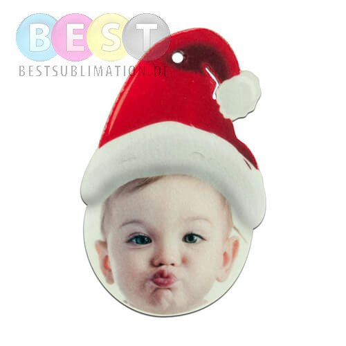 Anhänger, Filz, Nikolausmütze, für den Sublimationsdruck