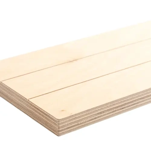 Rechteckiger Fotorahmen aus Sperrholz, gestreift, 30 x 12,7 cm