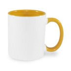 Tasse 330ml FUNNY, ECO, Goldgelb, für die Sublimation