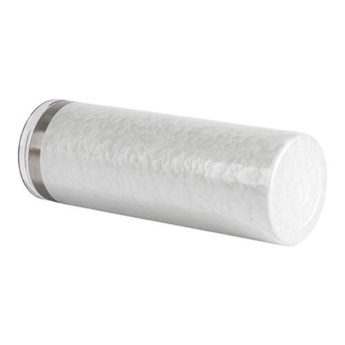 Becher, 600 ml, 3D Puff Cloud, Weiß, für die Sublimation