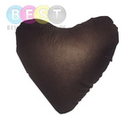Zweifarbiger Kissenbezug, Satin, Herzform, Schokoherz, für den Sublimationsdruck