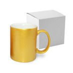 Tasse 330ml, Soft Color, Gold, mit einzelner Box, für die Sublimation