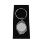 Schlüsselanhänger, Rund, Metall, für den Sublimationsdruck