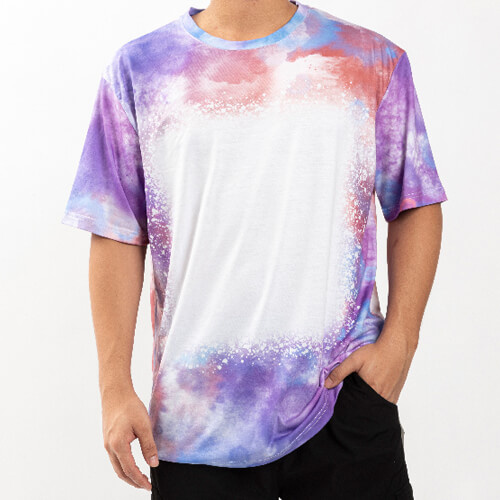 T-Shirt, Cotton-Like Bleached Mist Lavender, für den Sublimationsdruck