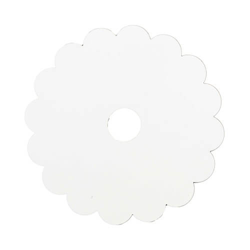 Namensschild für 1200 ml Becher, Hartfaser, Zahnrad, für die Sublimation