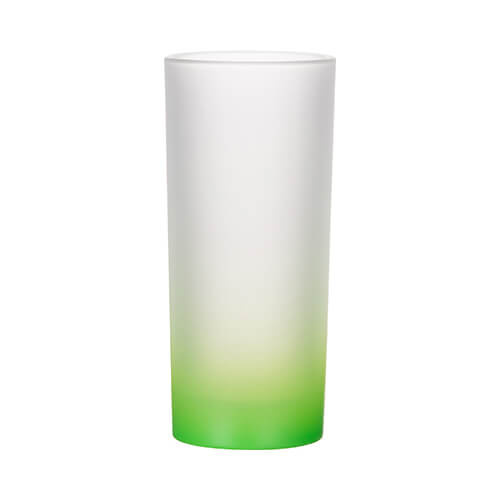 Glas, 200 ml, satiniert, Grün, für die Sublimation