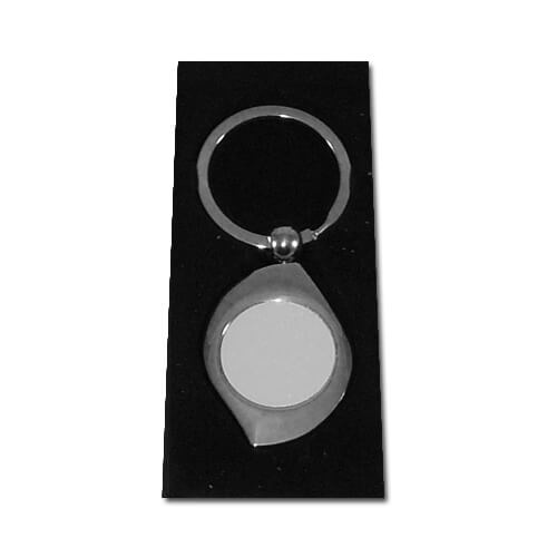 Schlüsselanhänger, Rund, Metall, für den Sublimationsdruck