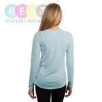 Damen T-Shirt, Solar, Langärmlig, Arctic Blue, für den Sublimationsdruck