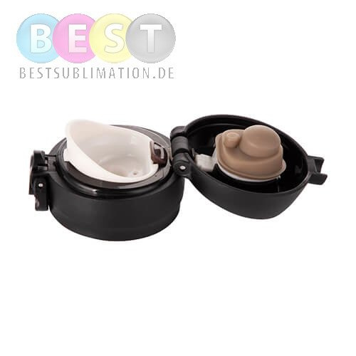 Thermosflasche, 500ml, Rostfreier Stahl, Weiß, für die Sublimation