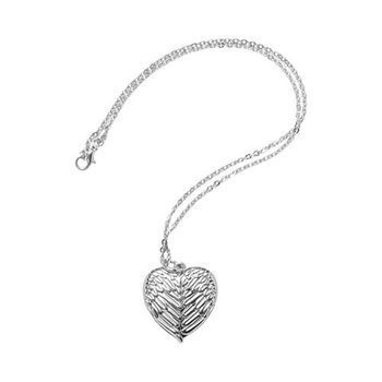 Halskette, Heart - Angel Wings, Silber, für den Sublimationsdruck