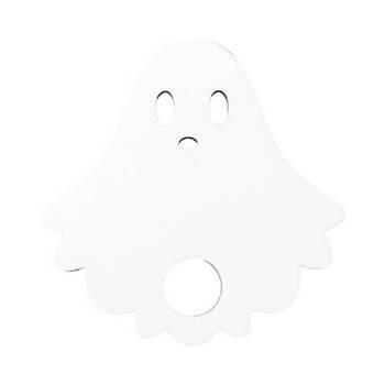 Namensplakette für Becher 480 / 600 / 540 / 750 ml, Hartfaser, Gespenst, für die Sublimation