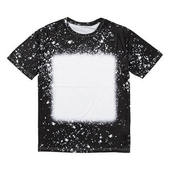 T-Shirt, Cotton-Like Bleached Starry Black, für den Sublimationsdruck