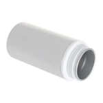 Weiße 500-ml-Aluminiumflasche mit grünem Verschluss und rosafarbenem Sublimationsgriff