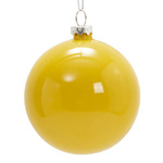 Christbaum-Anhänger, Ø 7,8 cm, Gelb, matt, für den Sublimationsdruck 