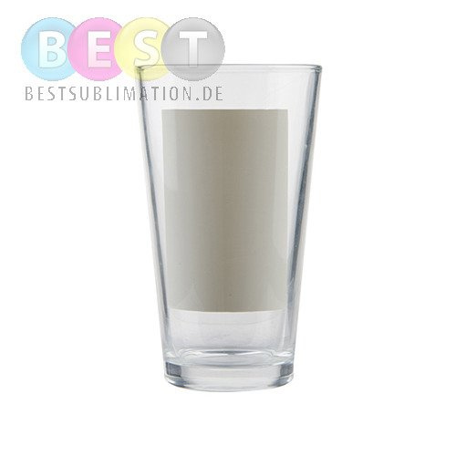 Latteglas, Groß, Mit Rahmen für den Druck, für den Sublimationsdruck