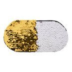 Zweifarbige Pailletten, Oval, Gold, für die Sublimation und Applikation auf Textilien
