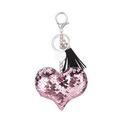 Schlüsselanhänger, Herz, Rosa, für den Sublimationsdruck.