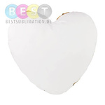 Kissenbezug, Herz, 39 x 44 cm, mit Pailletten, Gold, für den Sublimationsdruck