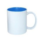 Tasse 330ml, ECO, meeresblaue Innenseite, für die Sublimation