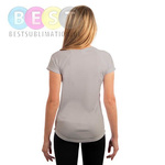 Damen T-Shirt, Solar, Kurzärmlig, Pearl Grey, für den Sublimationsdruck