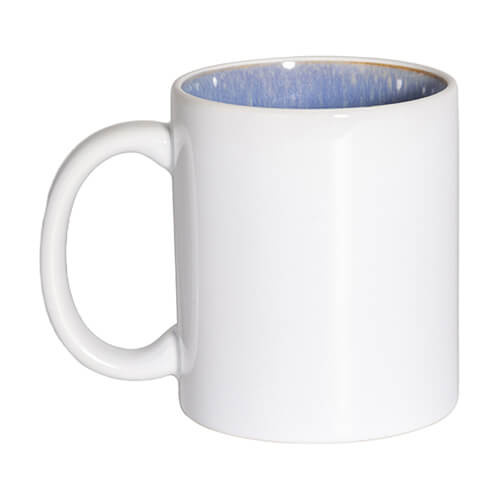 Becher 330 ml, gläserne Innenseite, Hellblau, für die Sublimation