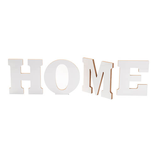 Deko-Buchstabe, "HOME", MDF, 25 cm, für den Sublimationsdruck