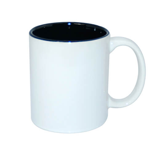 Tasse 330ml, A+, schwarze Innenseite, für die Sublimation